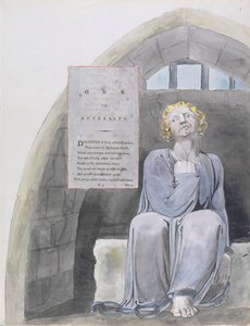 Oda do przeciwności, wzór 37 z „Wierszy Thomasa Graya” autorstwa William Blake