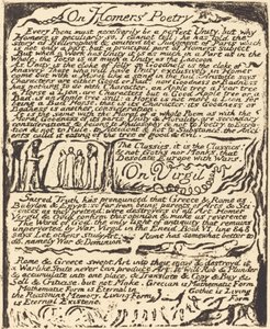 O poezji Homera (i) O Wergiliuszu autorstwa William Blake