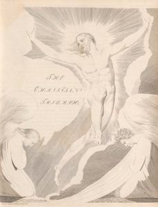 Płyta 31 (strona 65): [Noc czwartego] „THE/CHRISTIAN/ TRIUMPH” autorstwa William Blake