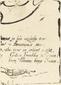 Ponowne uderzenie z fragmentu anulowanej płyty dla "Proroctwa" autorstwa William Blake