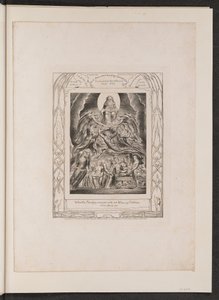 Szatan przed tronem Boga autorstwa William Blake