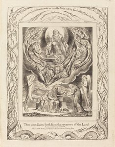 Szatan wychodzący z Obecności Pana autorstwa William Blake