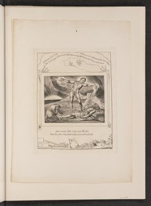 Szatan bijący Hioba wrzodami autorstwa William Blake