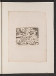 Szatan bijący Hioba wrzodami, 1825. autorstwa William Blake