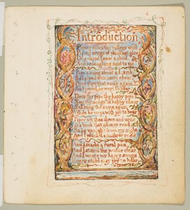 Pieśni niewinności: Wstęp, ca. 1825. autorstwa William Blake