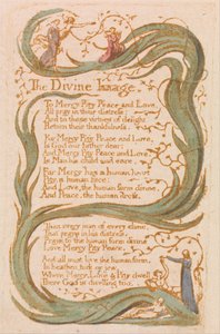 Pieśni niewinności, płyta 12, Obraz Boży (Bentley 18) autorstwa William Blake