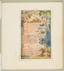 Pieśni niewinności i doświadczenia: Noc, ca. 1825. autorstwa William Blake