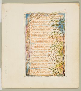 Pieśni niewinności i doświadczenia: O smutku innych, ca. 1825. autorstwa William Blake