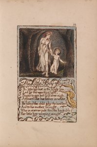 Pieśni o niewinności i doświadczeniu, płyta 22, Mały chłopiec znaleziony (Bentley 14) autorstwa William Blake