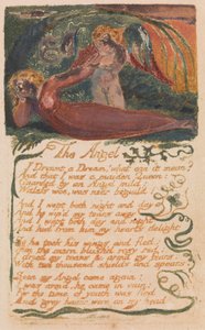 Pieśni niewinności i doświadczenia, płyta 40, „Anioł” (Bentley 41) autorstwa William Blake