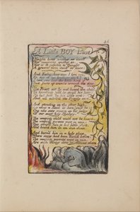 Pieśni o niewinności i doświadczeniu, płyta 46, Zagubiony mały chłopiec (Bentley 50) autorstwa William Blake