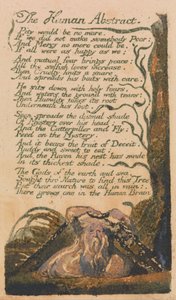 Pieśni o niewinności i doświadczeniu, płyta 46, Abstrakt człowieka (Bentley 47) autorstwa William Blake