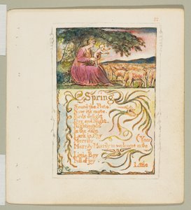 Pieśni niewinności i doświadczenia: Wiosna, ca. 1825. autorstwa William Blake