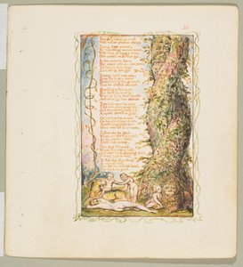 Pieśni Niewinności i Doświadczenia: Dziewczynka Znaleziono drugi talerz, ok. 1900 r. 1825. autorstwa William Blake