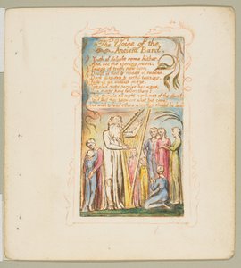 Pieśni niewinności i doświadczenia: Głos starożytnego barda, ca. 1825. autorstwa William Blake