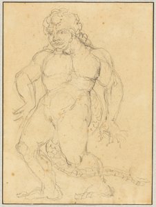 Studium postaci Agnello Brunelleschi autorstwa William Blake