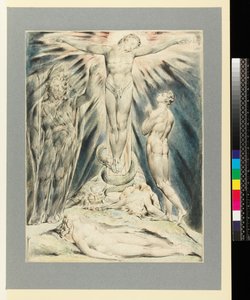 Archanioł Michał zapowiadający ukrzyżowanie autorstwa William Blake