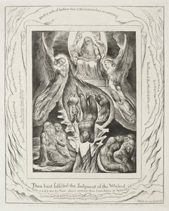 Księga Hioba: Pl. 16, Wypełniłeś wyrok bezbożnych, 1825. autorstwa William Blake