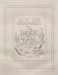 Księga Hioba: Strona tytułowa autorstwa William Blake