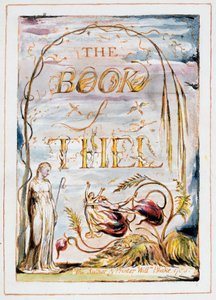 Księga Thel (frontyspis) autorstwa William Blake