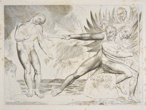 O Círculo dos Funcionários Corruptos: Os Demônios atormentando Ciampolo Inferno, Canto XXII, ilustração da 