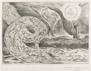 Krąg Rozpustnych: Paolo i Francesca autorstwa William Blake