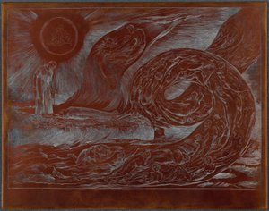 Krąg lubieżników: Paolo i Francesca autorstwa William Blake