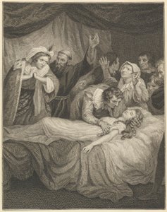 Śmierć Julii autorstwa William Blake