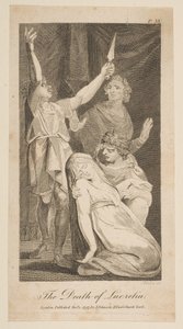 Śmierć Lukrecji, z Allens New and Bezstronnej Historii Rzymskiej, 1797. autorstwa William Blake