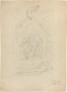 Zejście pokoju [recto] autorstwa William Blake