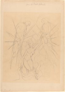 Zejście aniołów do jednej z córek mężczyzn autorstwa William Blake