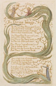 „Boski obraz”, płyta 12 z „Pieśni niewinności” autorstwa William Blake