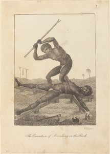 Egzekucja rozbicia na regale, 1793. autorstwa William Blake
