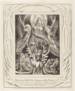 Upadek Szatana autorstwa William Blake