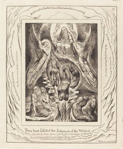 Upadek Szatana autorstwa William Blake