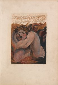 Pierwsza Księga Urizena, Tablica 10, 12- Los Howld w ponurym odrętwieniu.... (Bentley 7) autorstwa William Blake
