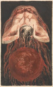 Pierwsza Księga Urizena, płyta 16 (Bentley 17) autorstwa William Blake