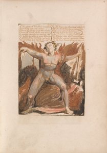 Pierwsza Księga Urizena, Tablica 17, 8. Kula Życia Krew Drżała... (Bentley 18) autorstwa William Blake