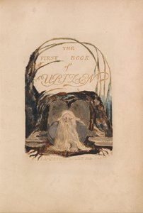 Pierwsza Księga Urizena, tabliczka 1 autorstwa William Blake
