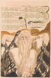 Pierwsza Księga Urizena, tablica 25, „Przeżyli okres lat…” (Bentleya 28) autorstwa William Blake