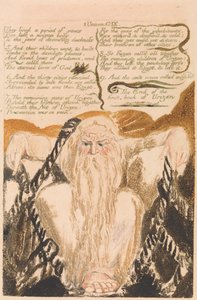 Pierwsza Księga Urizena, Tablica 25, Żyli oni przez okres lat ... . (Bentley 28) autorstwa William Blake