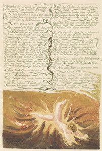 Pierwsza Księga Urizena, tablica 19, „Rozciągnąć do dzieła wieczności…” autorstwa William Blake