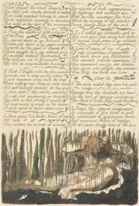 Pierwsza Księga Urizena, płyta 4, „Zgromadź wokół ponurych pustkowi…” autorstwa William Blake