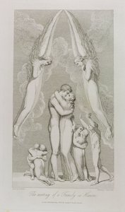 Spotkanie rodziny w niebie, pl.4, ilustracja z „Grób, wiersz” Williama Blake