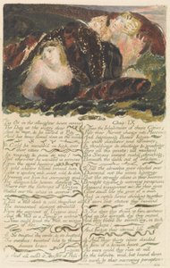 „Wół w rzeźni jęczy...”, płyta 23 z „Pierwszej księgi Urizena” autorstwa William Blake