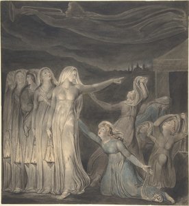 Przypowieść o pannach mądrych i głupich autorstwa William Blake