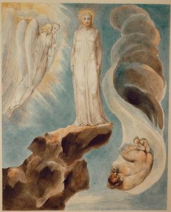 Trzecie kuszenie (akwarela na papierze) autorstwa William Blake