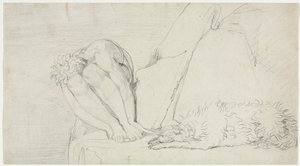 Tylko myśl o śmierci, strach niszczy, c. 1795. autorstwa William Blake