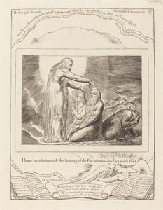 Wizja Boga, 1825. autorstwa William Blake
