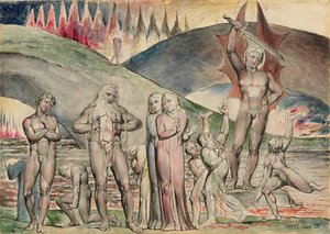 Schizmatycy i siewcy niezgody: Mahomet autorstwa William Blake